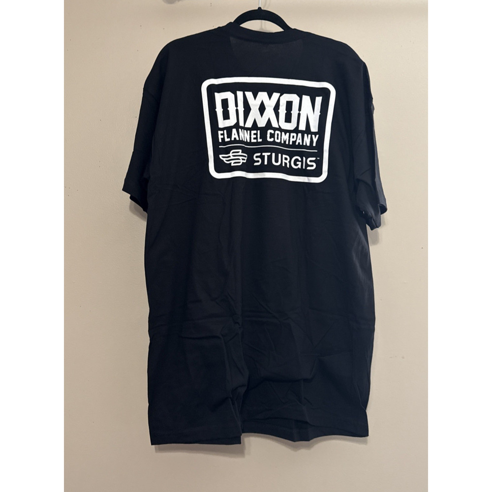 Dixxon Flannel Mens T Shirt Black Short Sleeve Sturgis Badge Graphic Size 2XL